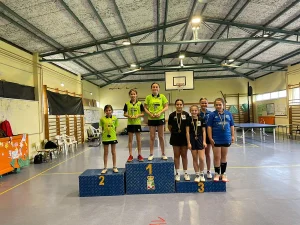 Campeonato de Asturias de Tenis de Mesa en categoría dobles femenino