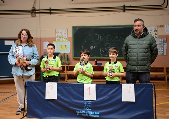 Campeonato de Asturias de tenis de mesa prebenjamin individual.