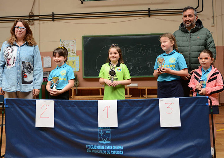 Campeonato de Asturias de tenis de mesa prebenjamin individual.