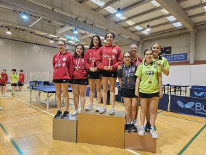 Campeonato de Asturias de Tenis de Mesa Sub 21 en categoría dobles femeninos