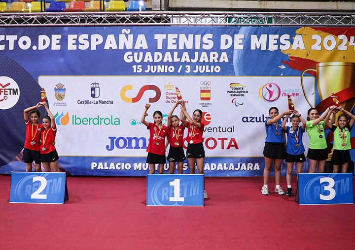 Campeonato de España tenis mesa benjamin equipos