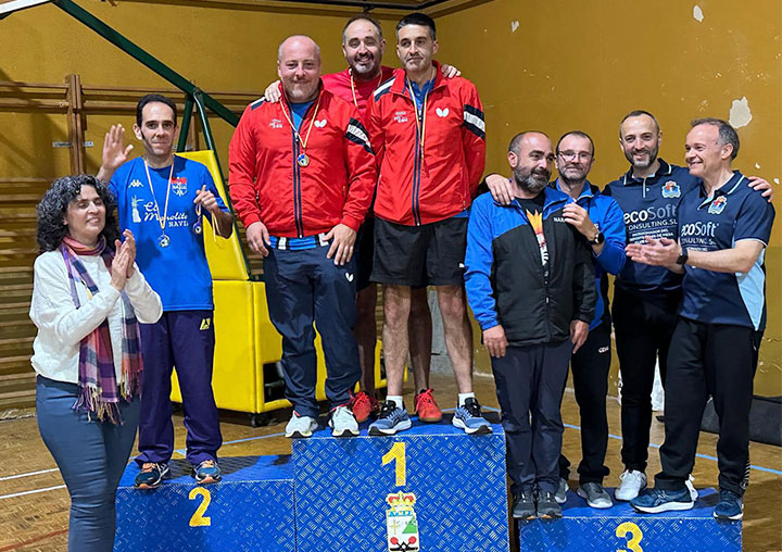 Campeonatos de Asturias de tenis de mesa en las categorías veteranos y alevines (equipos)