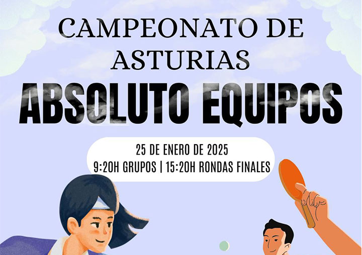 Campeonato de Asturias absoluto equipos tenis de mesa