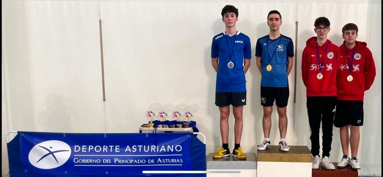 Juegos Deportivos prueba individual Federación Tenis Mesa del Principado de Asturias